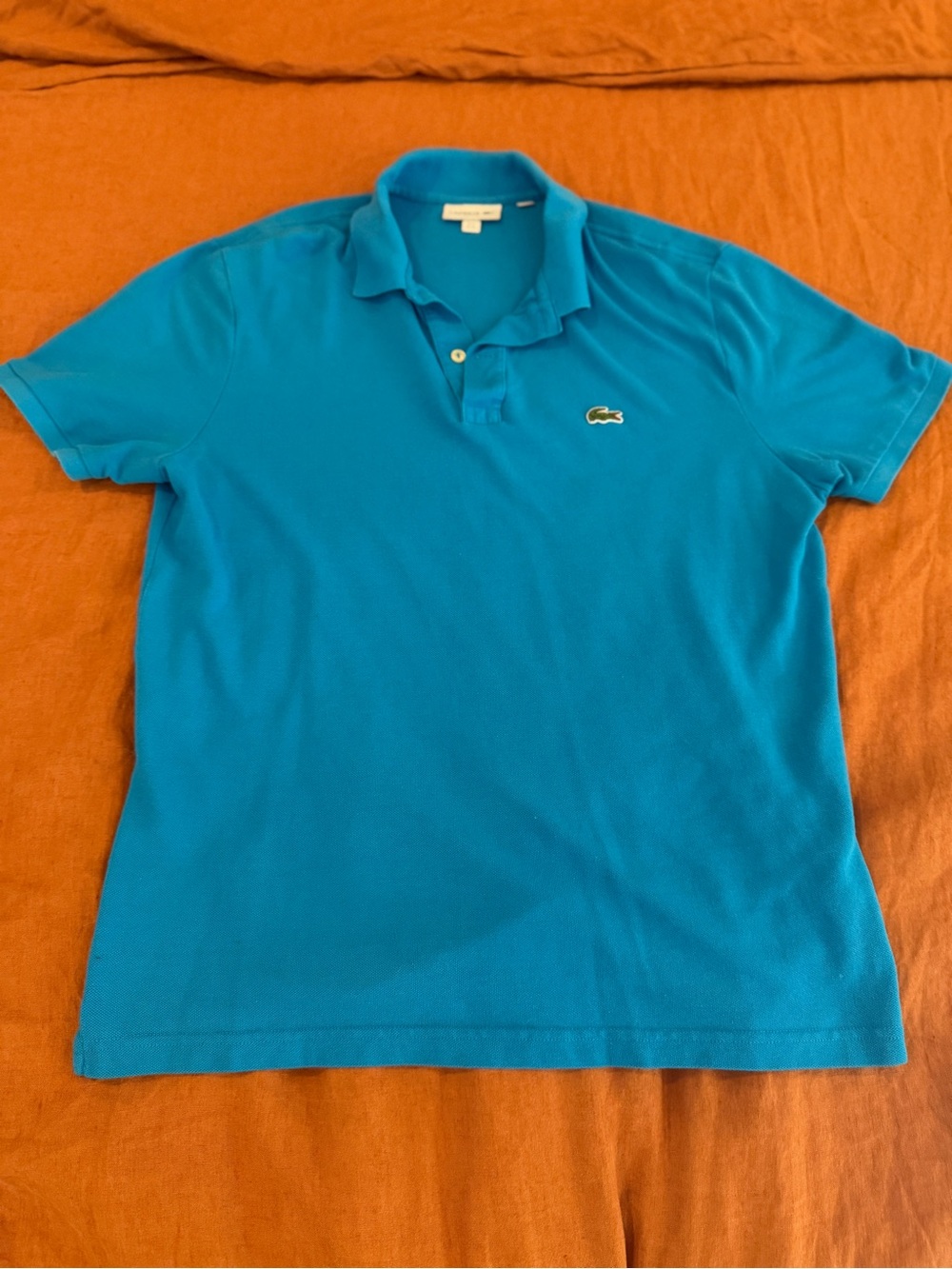 Lacoste Men’s Slim Fit Turquoise Polo Shirt